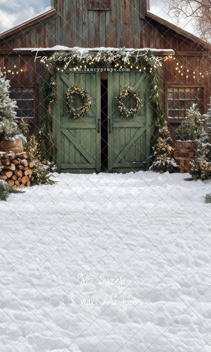 Cozy Christmas Barn - with Sweep Option