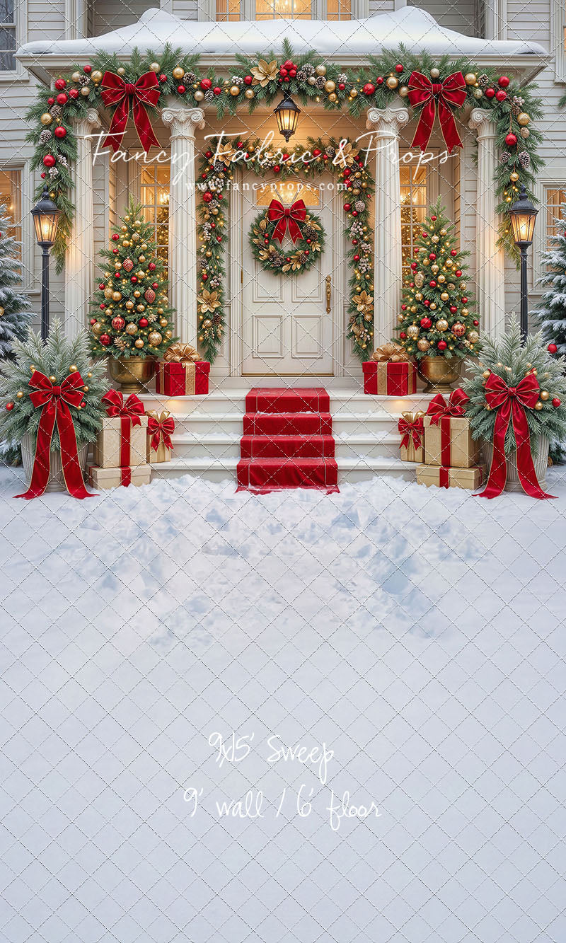 Cozy Christmas Entry - With Sweep Option