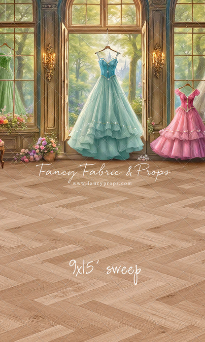 Dress of Royal Wishes- Wood Floor - With Sweep Option