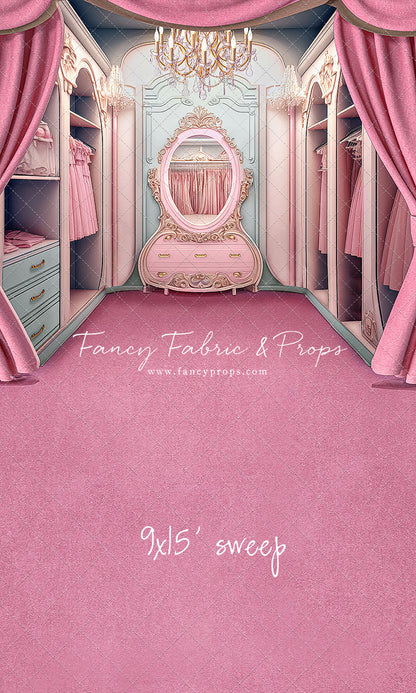 Elegant Armoire - Pink Floor Option - With Sweep Option
