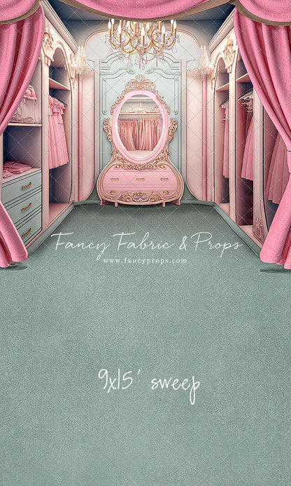 Elegant Armoire - Sage Floor Option - With Sweep Option