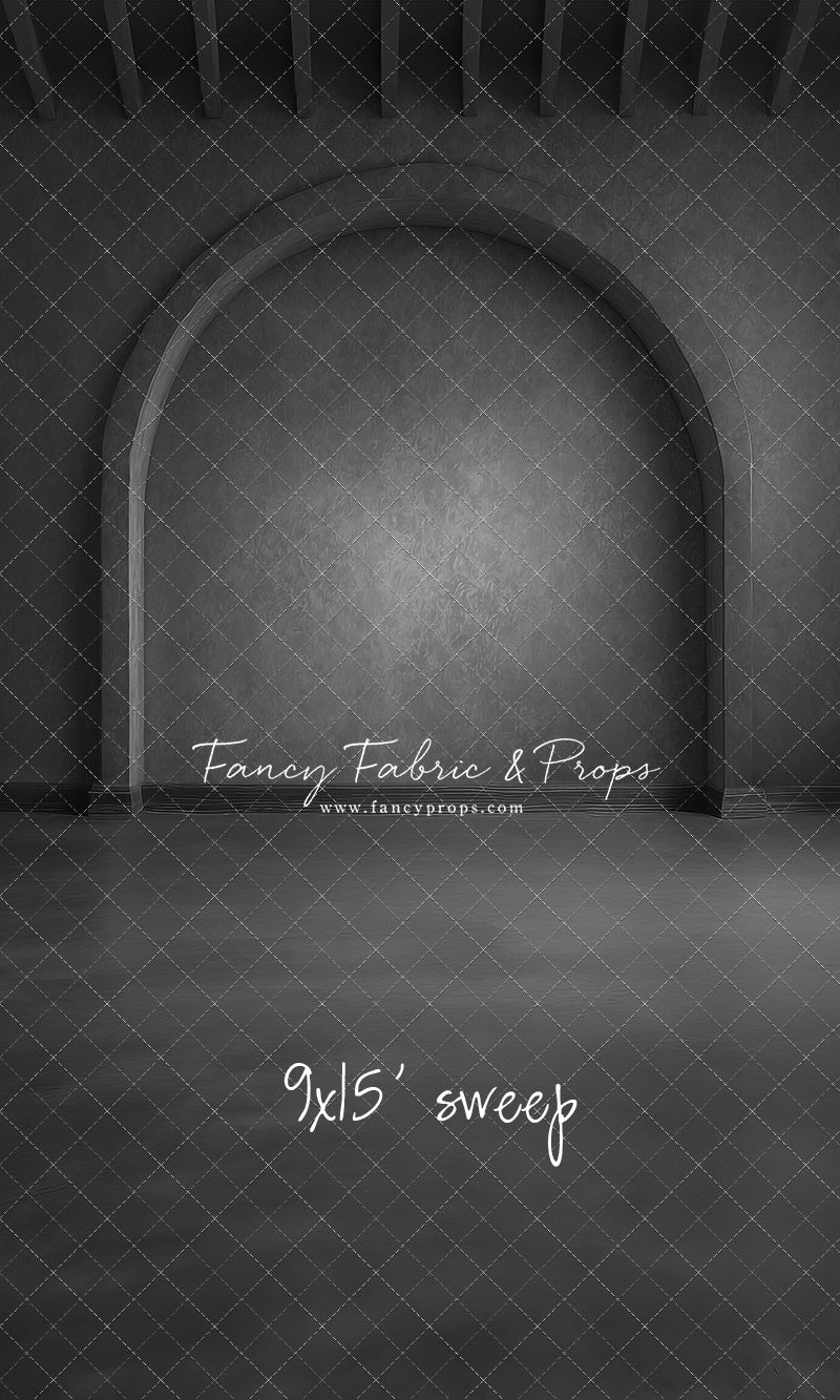 Elegant Charcoal Alcove - Solid Floor - With Sweep Option