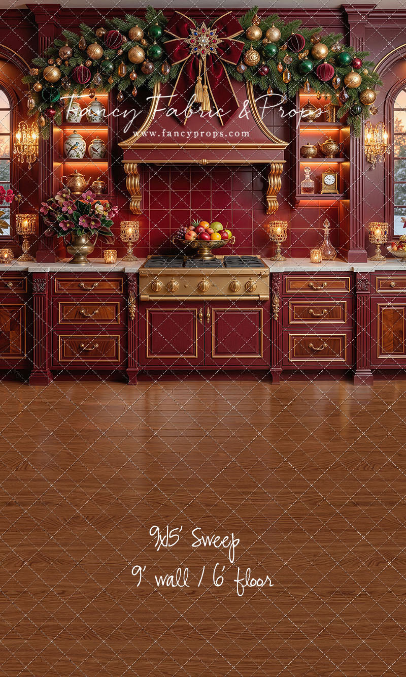Elegant Scarlet Kitchen - With Sweep Option