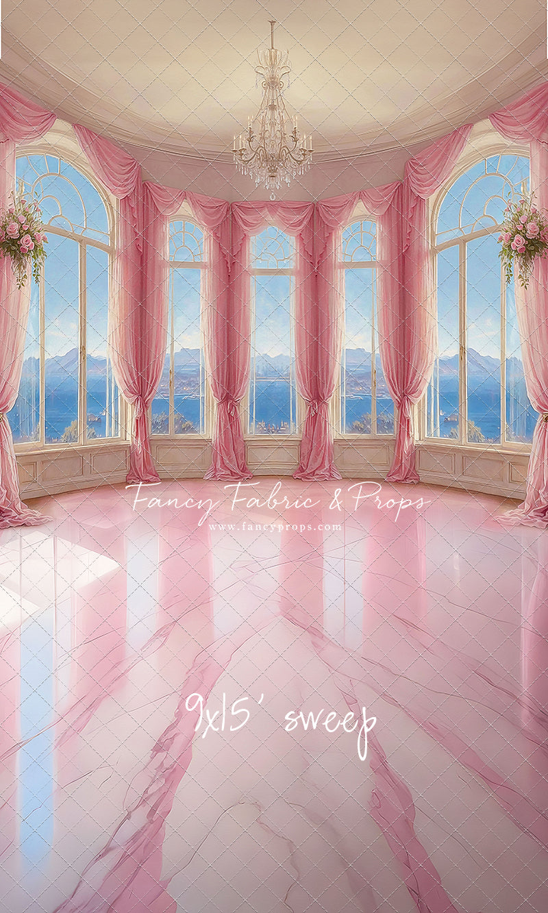 Elegant Summertime Mountain View - Marble Floor - With Sweep Option