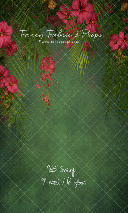 Emerald Hibiscus Haven - With Sweep Option