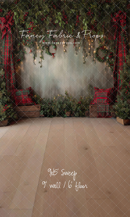 Evergreen Tartan Nook - With Sweep Option