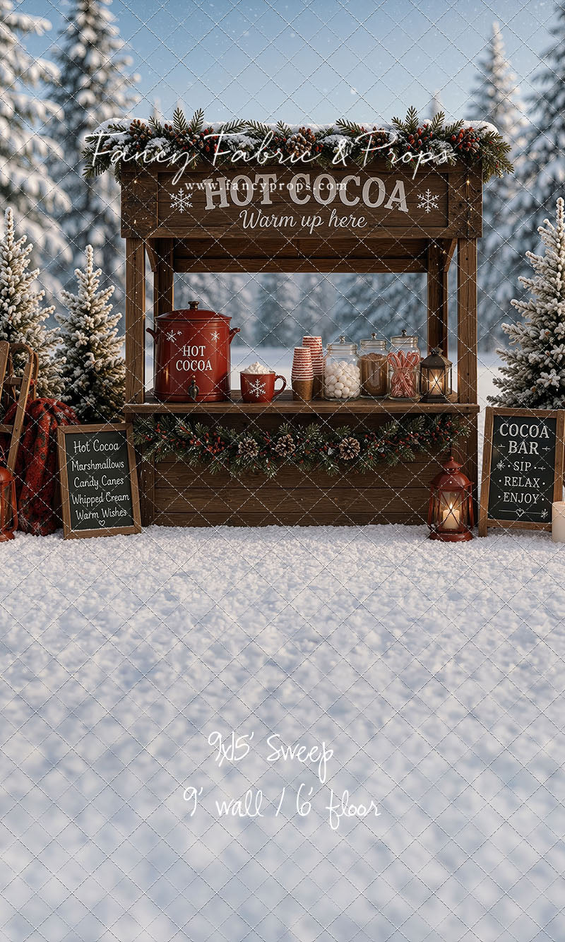 Frosted Forest Cocoa Cart - With Sweep Option
