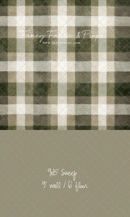 Frosted Pine Plaid - With Sweep Option