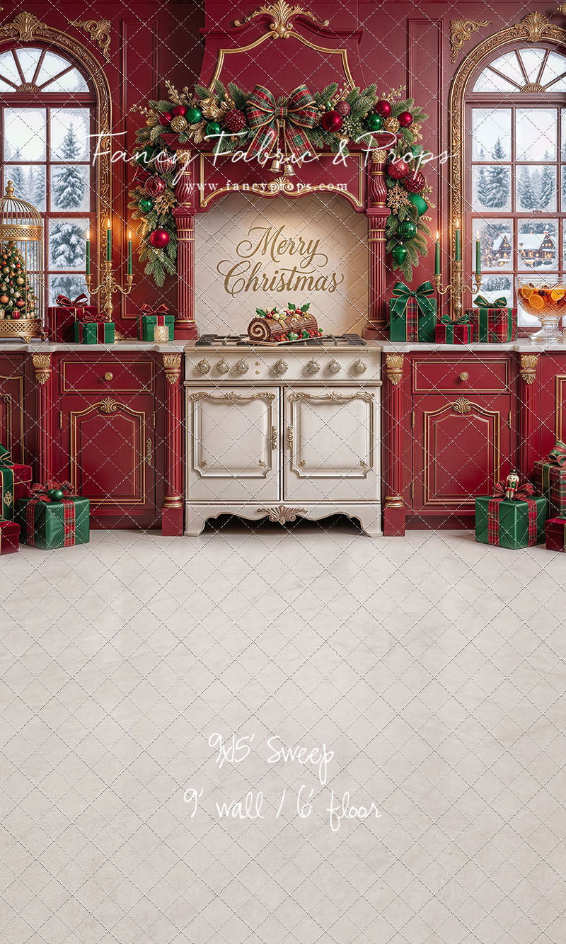 Gilded Cranberry Kitchen - With Sweep Option
