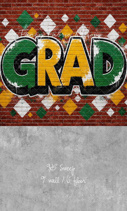 Gold & Green Grad - With Sweep Option