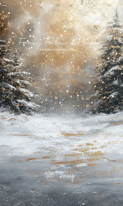 Golden Snowy Wonderland - With Sweep Option