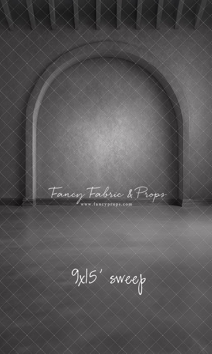 Gothic Gray Archway - Solid Floor - With Sweep Option