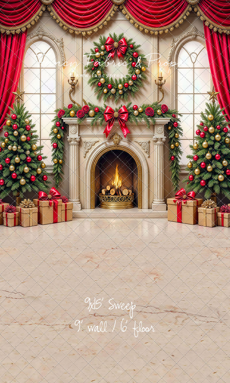 Grand Christmas Hearth - with Sweep Option