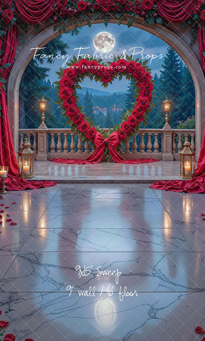 Heart of Roses - With Sweep Option