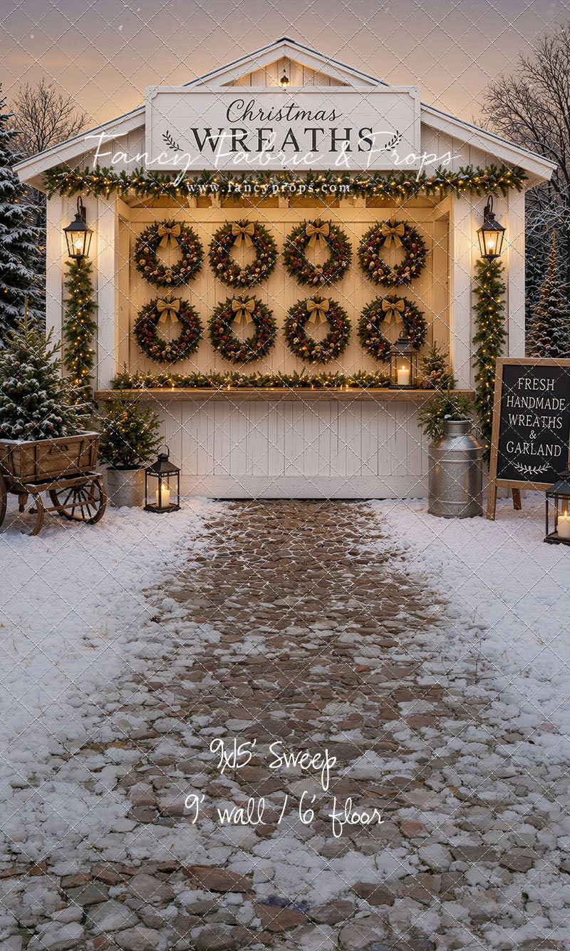 Holly Wreath Stand - with Sweep Option