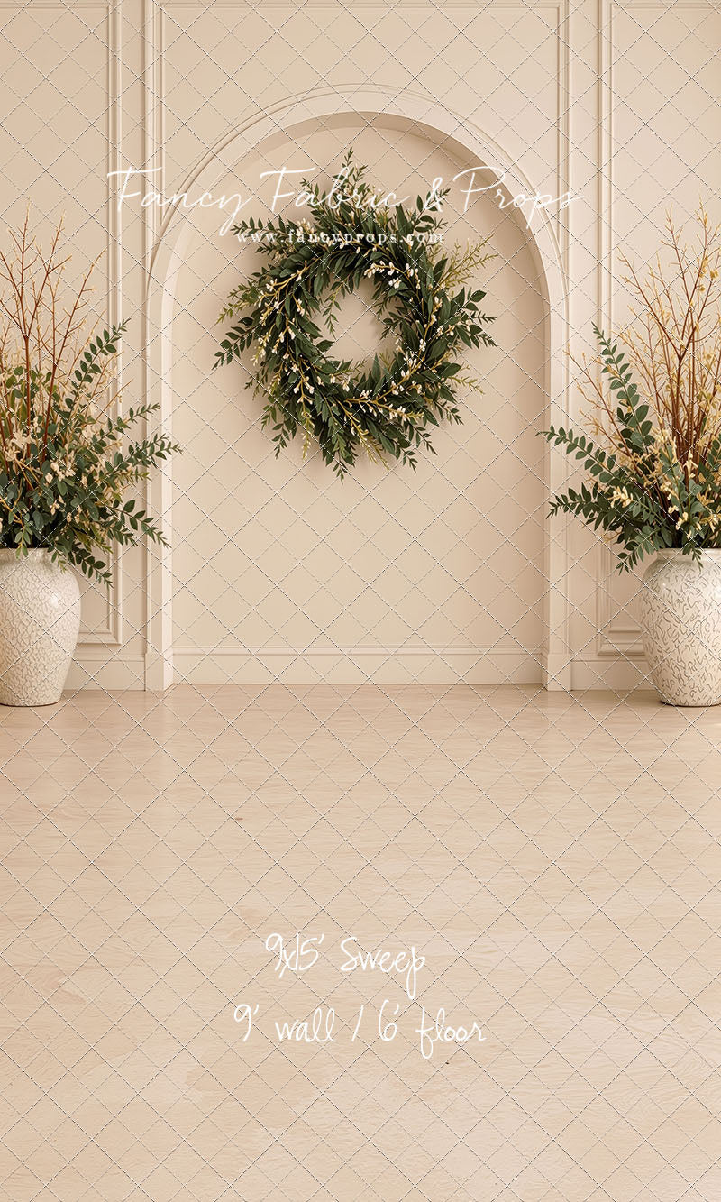 Ivory Evergreen Arch - With Sweep Option