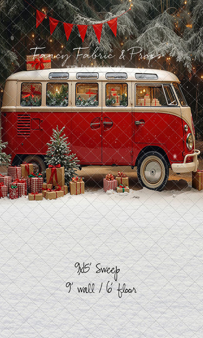 Merry Little Bus Stop - with Sweep Option
