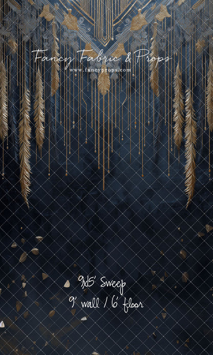 Midnight Feather Cascade - With Sweep Option