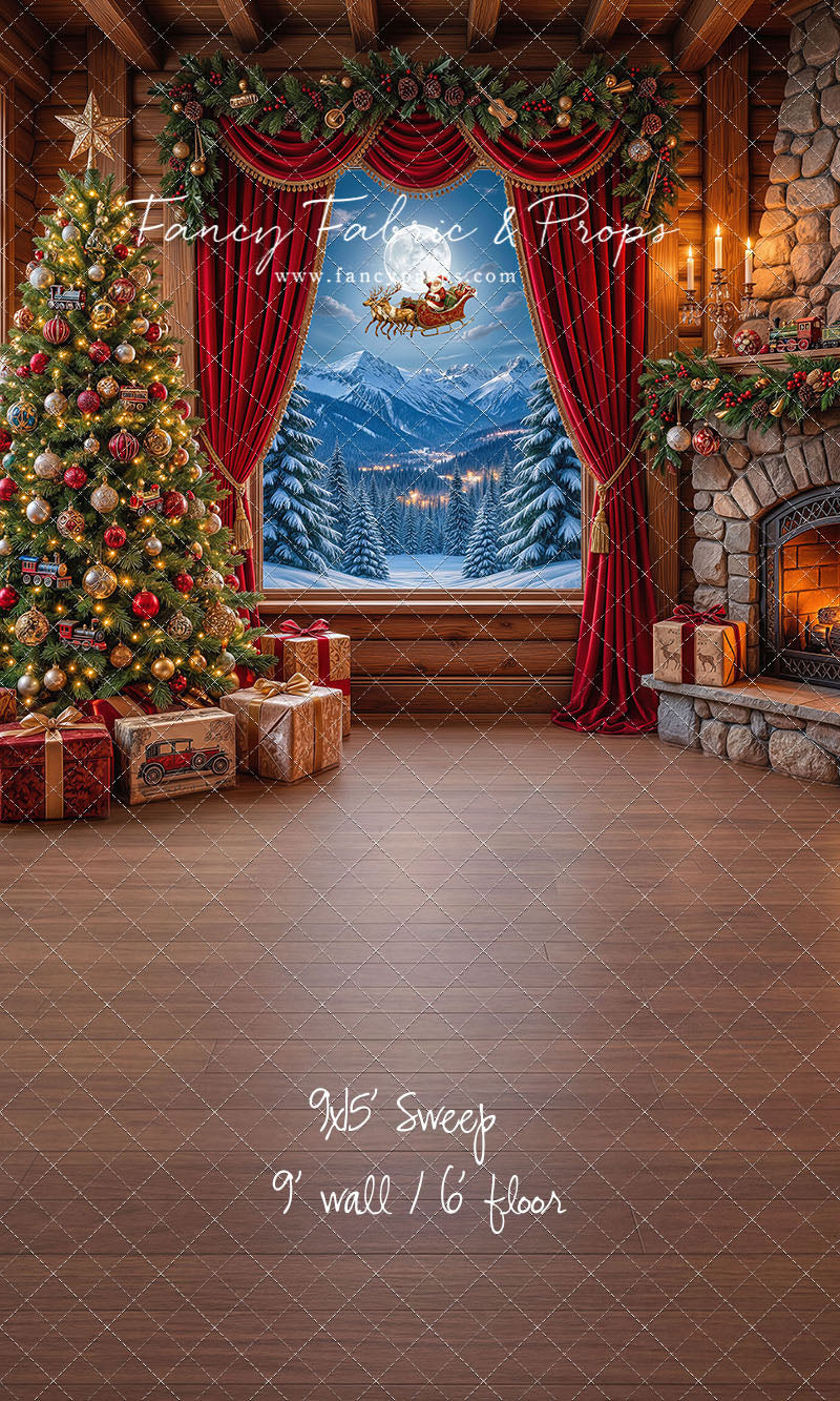 Mountain Sleigh View - with Sweep Option