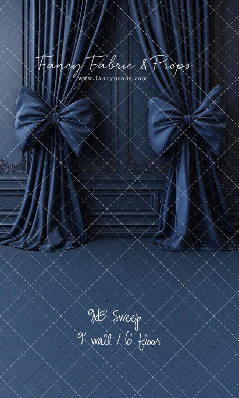 Navy Luxe Bows - With Sweep Option