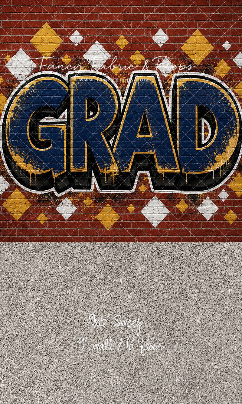 Navy & Gold Grad - With Sweep Option