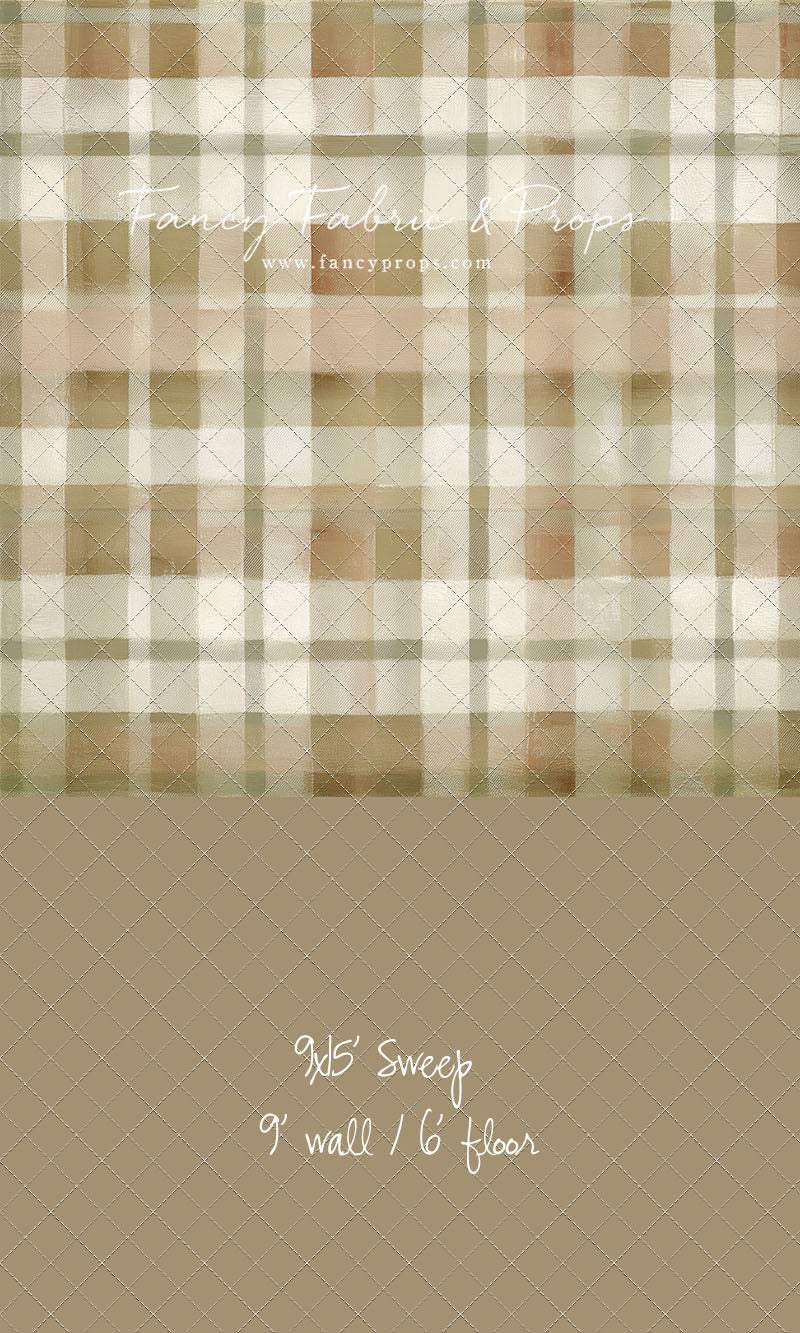 Oatmilk Plaid - With Sweep Option