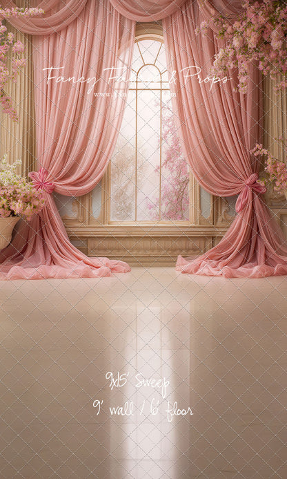 Pink Blossom Parlor - With Sweep Option