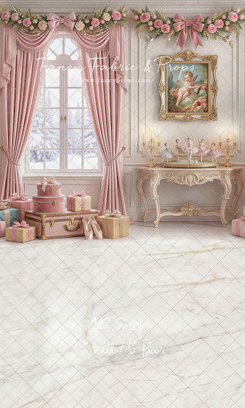 Pink Velvet Christmas - with Sweep Option
