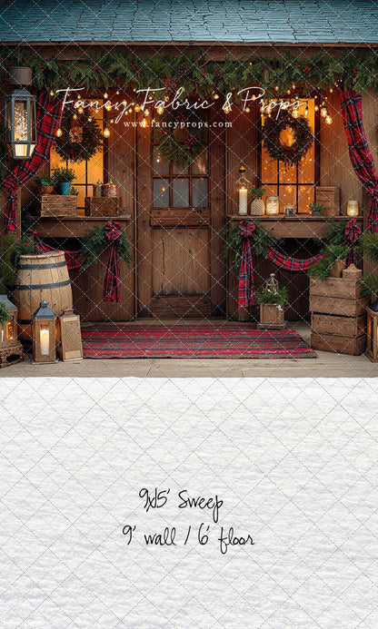 Plaid Cabin Porch - With Sweep Option