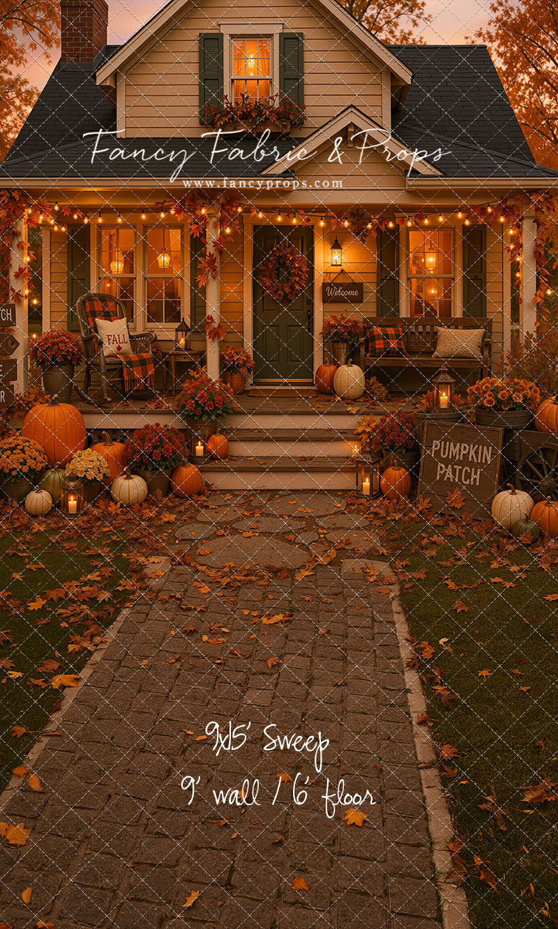 Pumpkin Patch Welcome - With Sweep Option