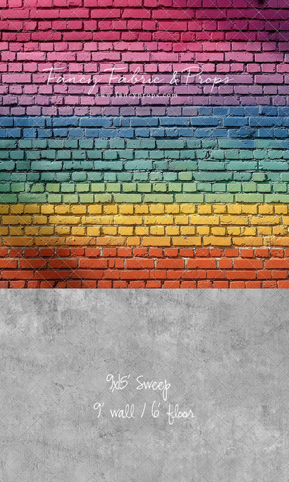 Rainbow Riot Brick - With Sweep Option