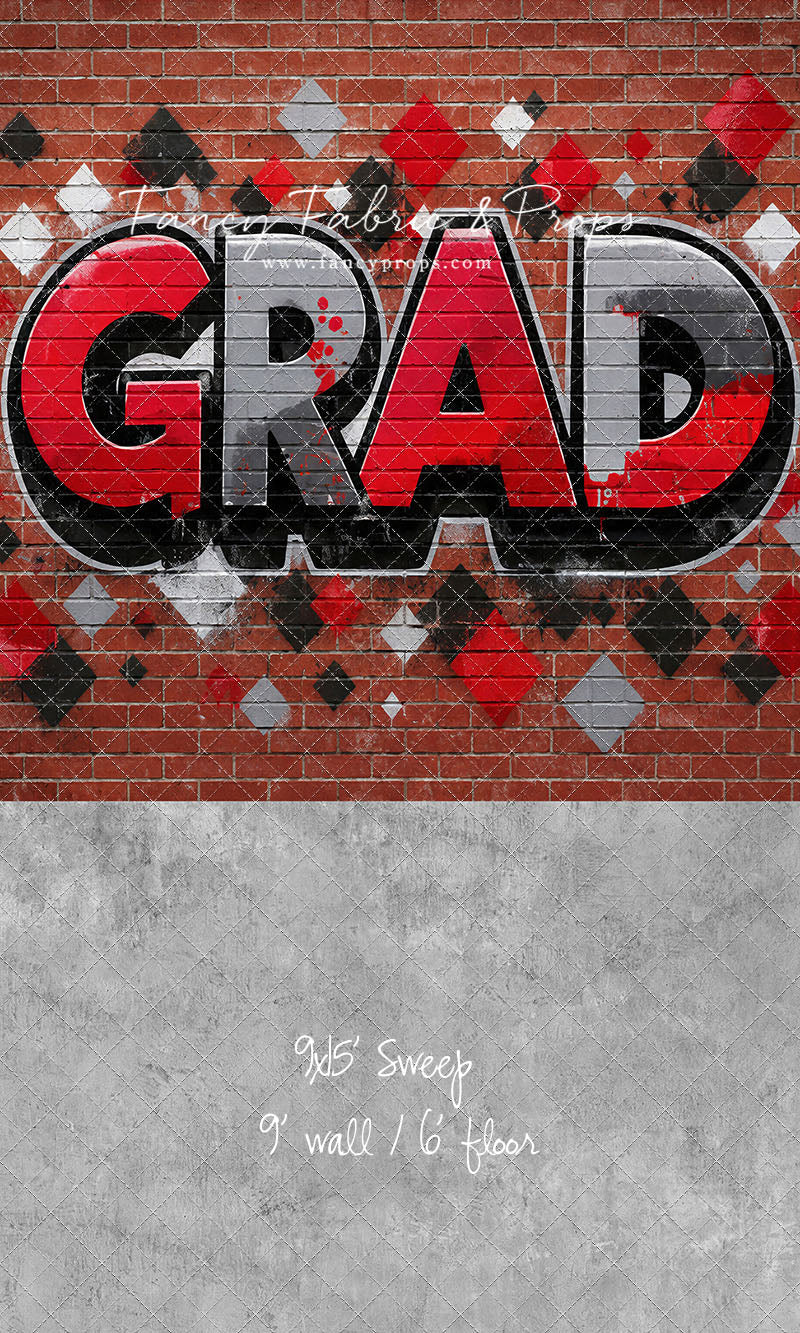 Red, Black & Gray Grad - With Sweep Option