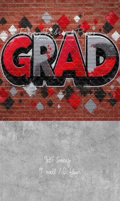 Red, Black & Gray Grad - With Sweep Option