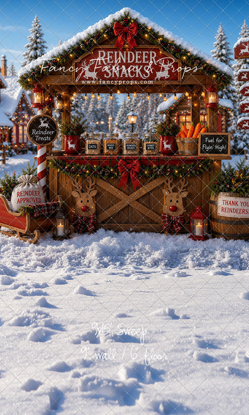 Christmas Photography Backdrop | Yuletide Treats Cart – Fancy
