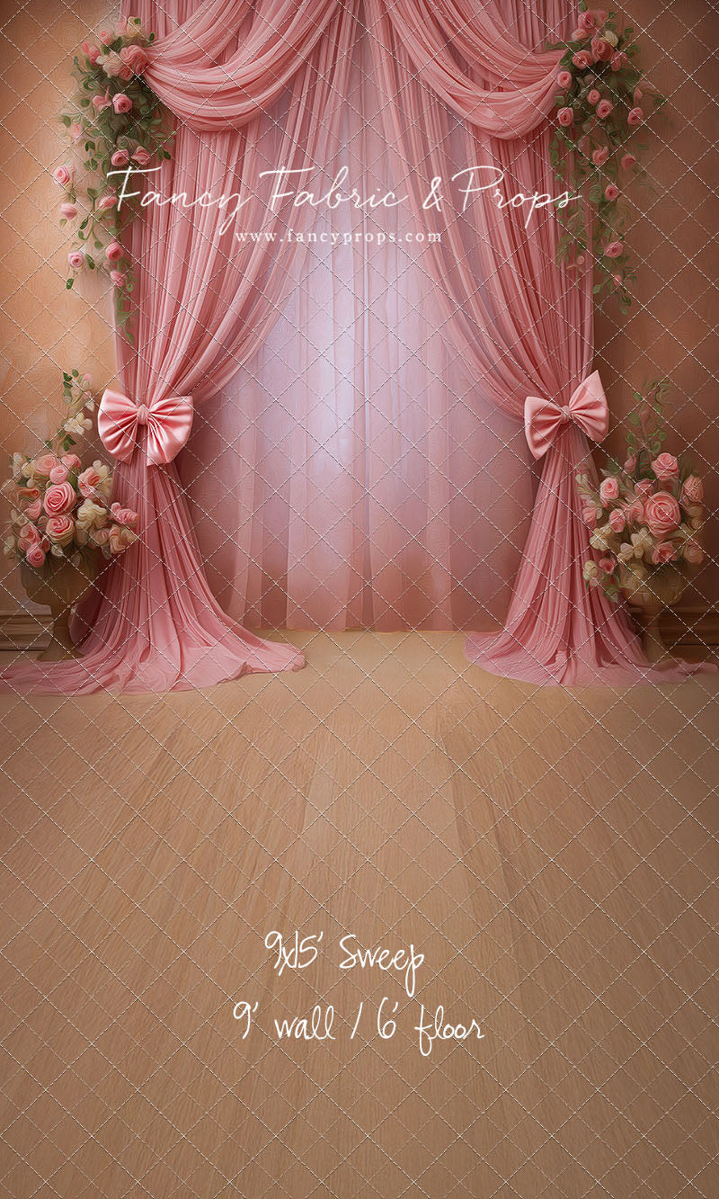 Rose Drapes - With Sweep Option