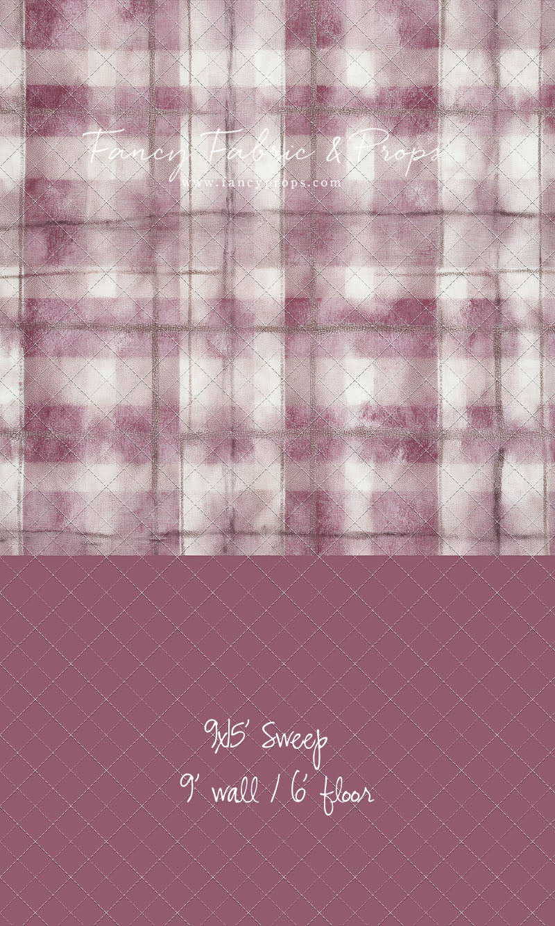 Rose Mist Plaid - With Sweep Option