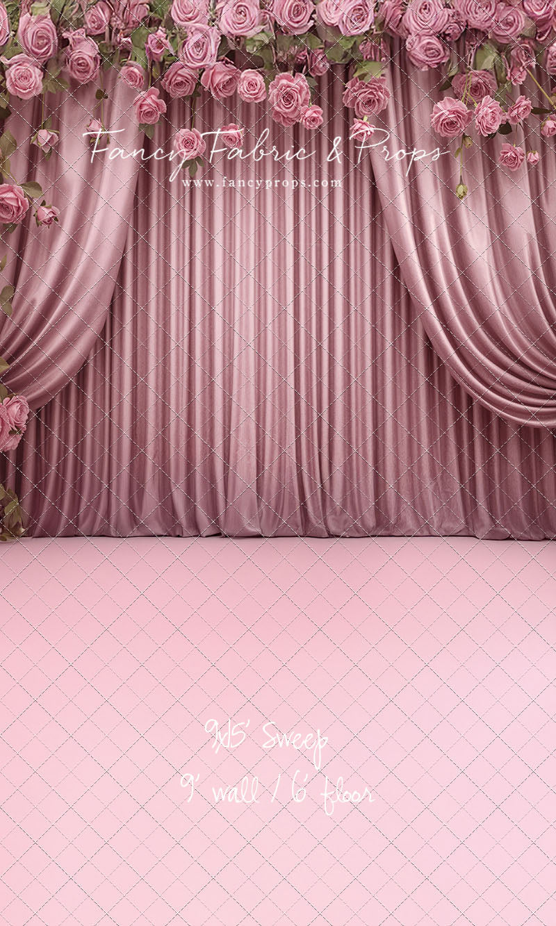 Rose Petal Curtain - With Sweep Option
