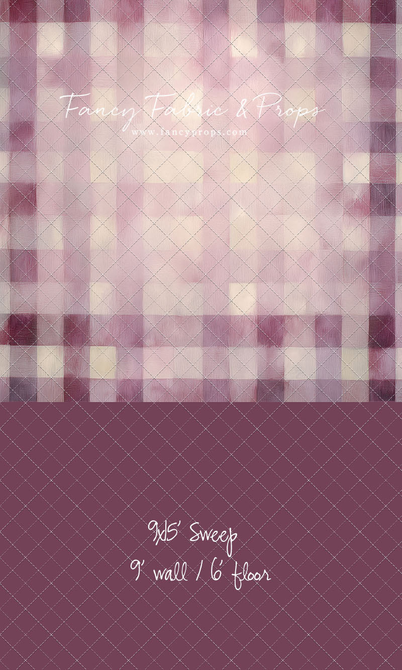Rose Quartz Plaid - With Sweep Option