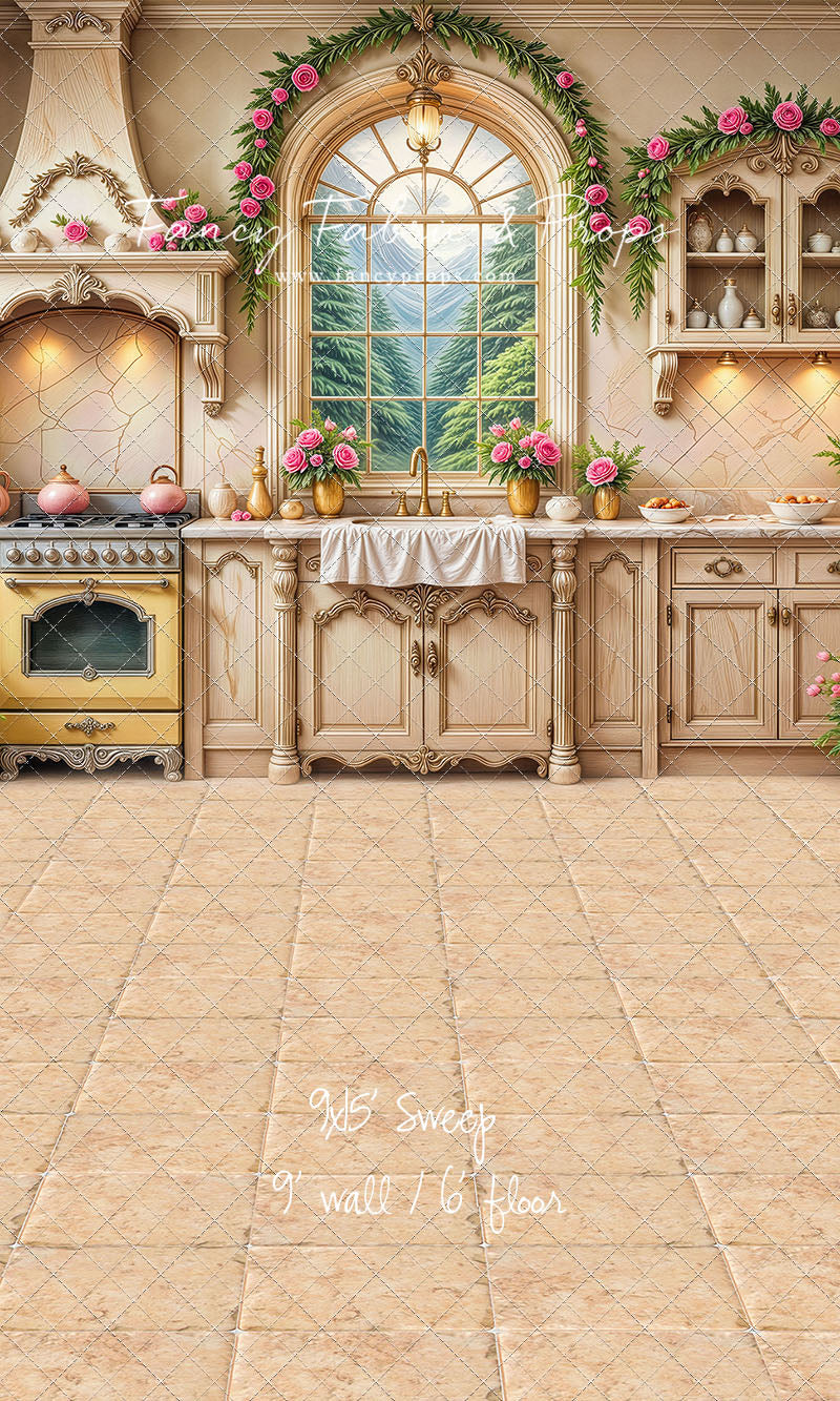 Rosewood Cottage Kitchen - With Sweep Option