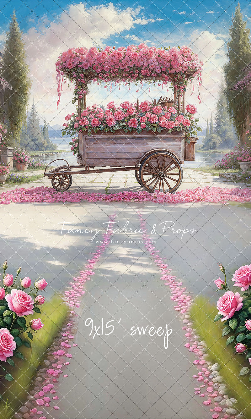Rosy Blossom Cart - With Sweep Option