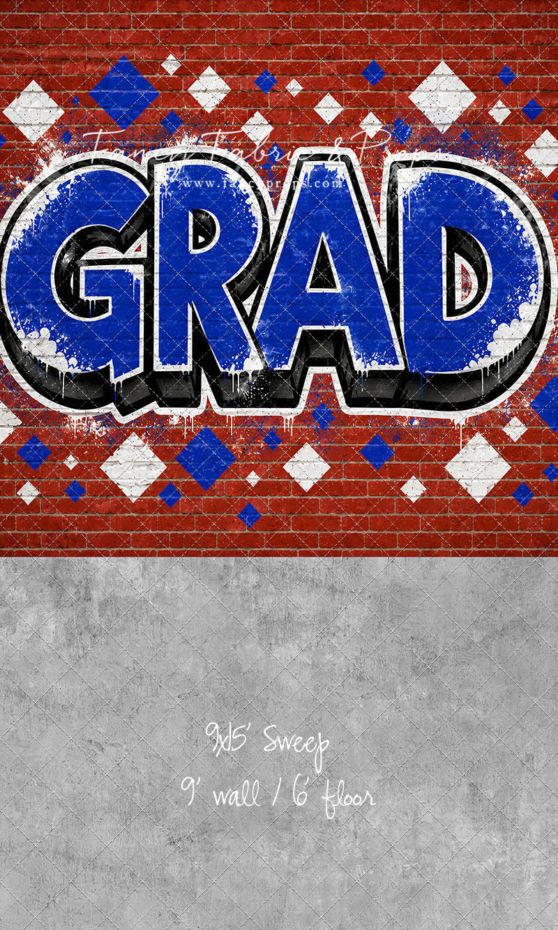 Royal & White Grad - With Sweep Option