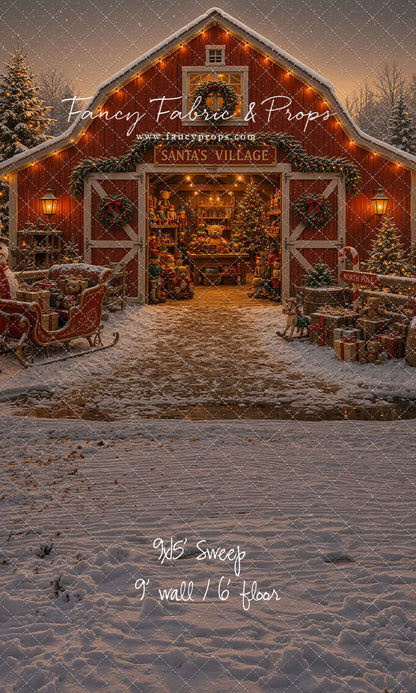 Santa's Village Barn - with Sweep Option