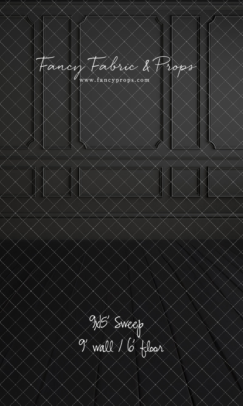 Simple Matte Black Wall - With Sweep Option