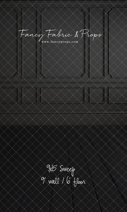 Simple Matte Black Wall - With Sweep Option