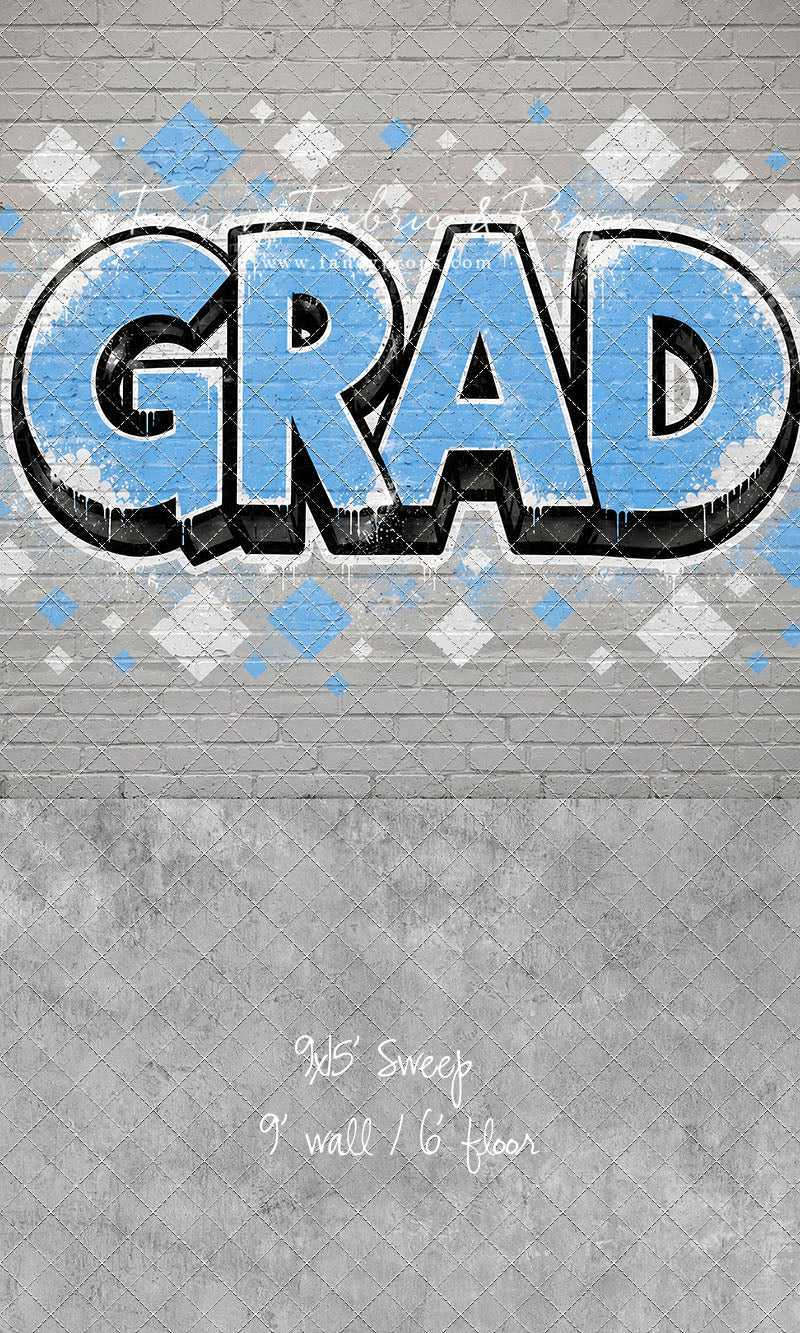 Sky & White Grad - With Sweep Option