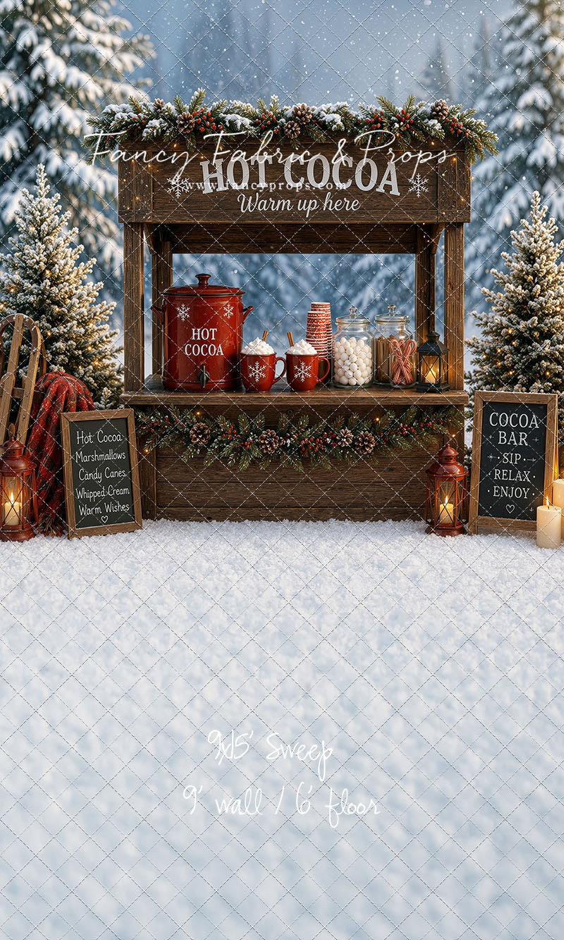 Snowflake Cocoa Station - With Sweep Option