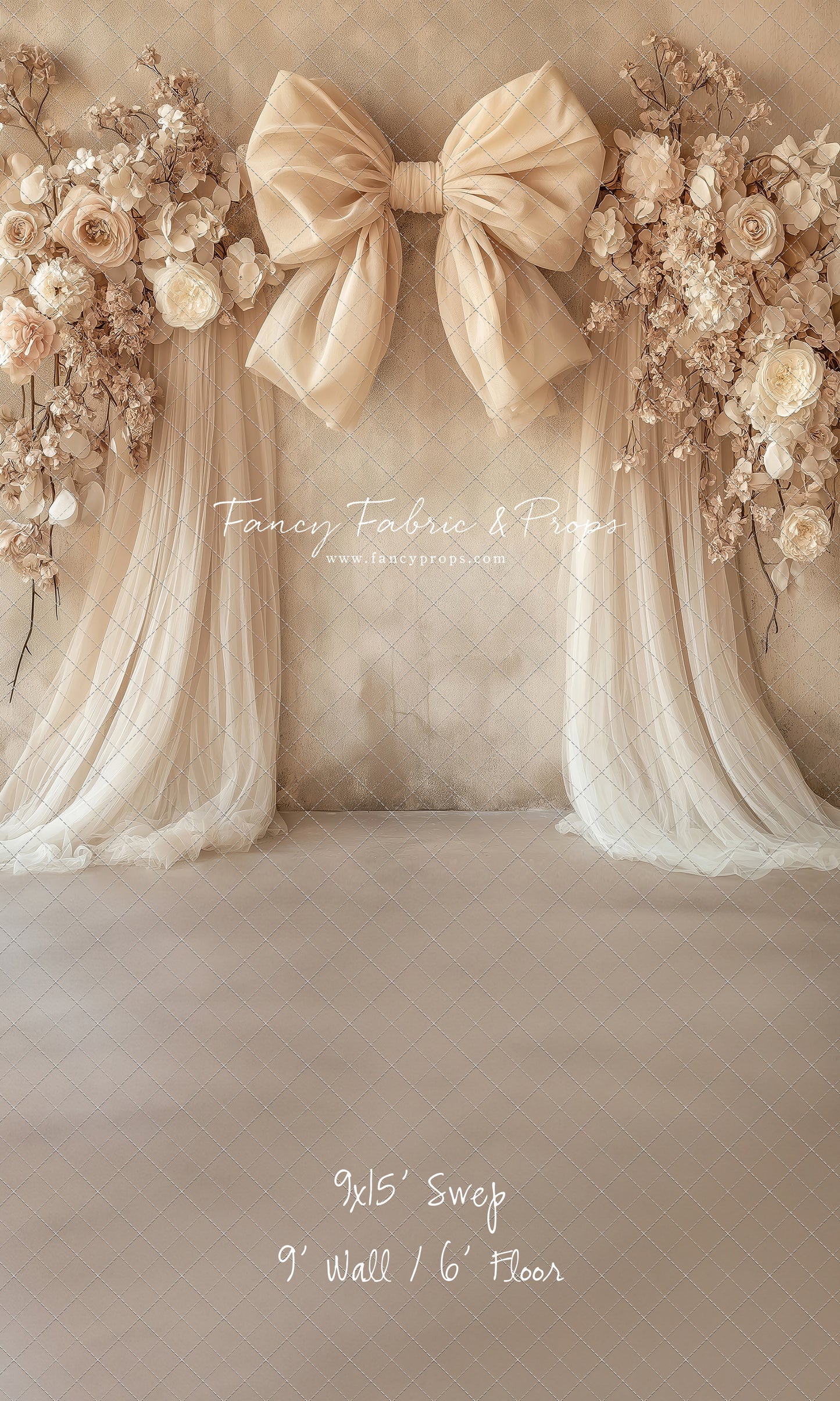 Soft Bow & Tulle - With Sweep Option