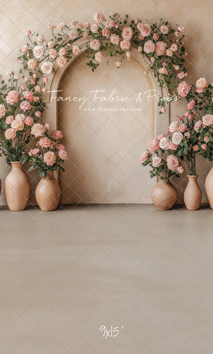 Soft Rose Arch - With Sweep Option