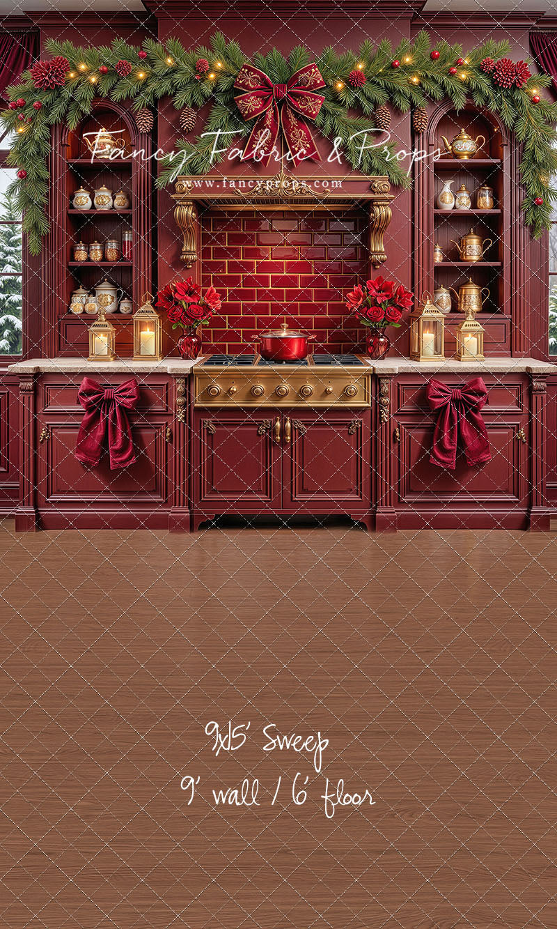 Sophisticated Scarlet Kitchen - With Sweep Option