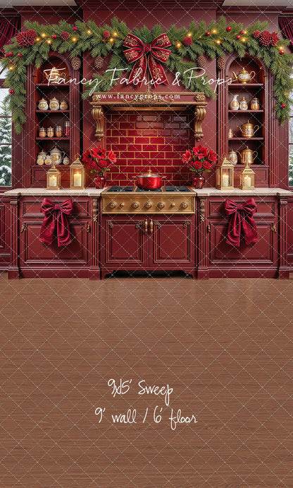 Sophisticated Scarlet Kitchen - With Sweep Option